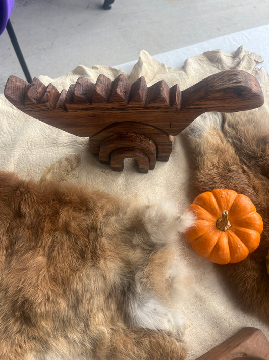 Hand carved stacking toy