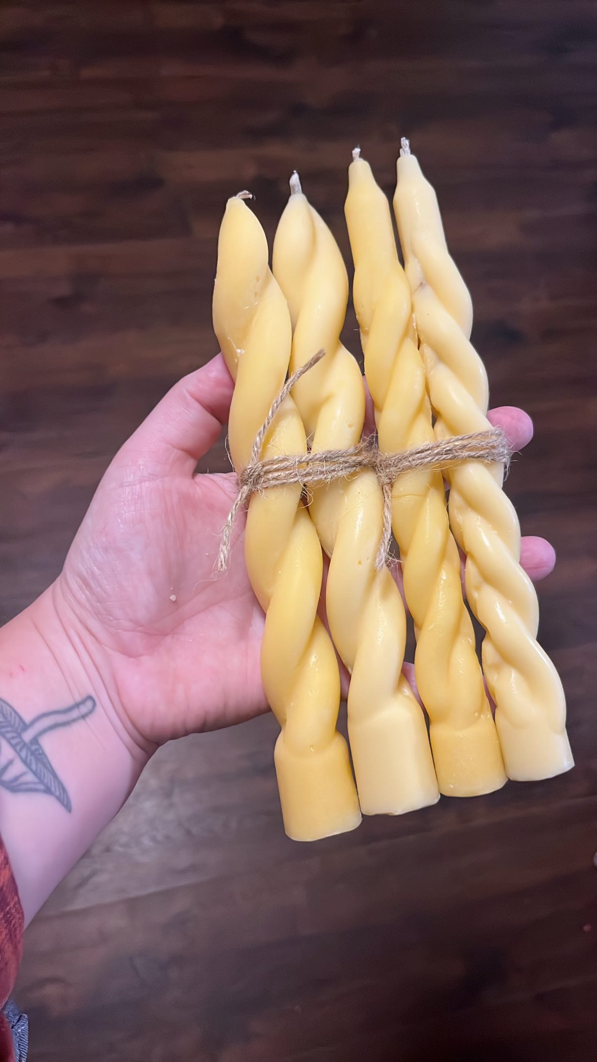 Tallow & Beeswax Taper Candles
